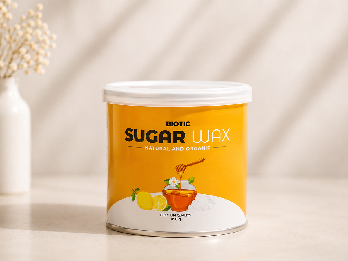 Biotic Sugar Wax™ 450g – Professional Hair Removal Wax with Free Applicator Card